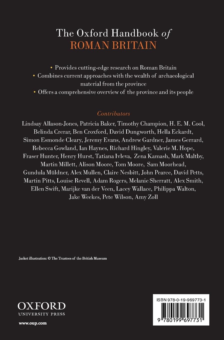 Rückseitencover The Oxford Handbook of Roman Britain