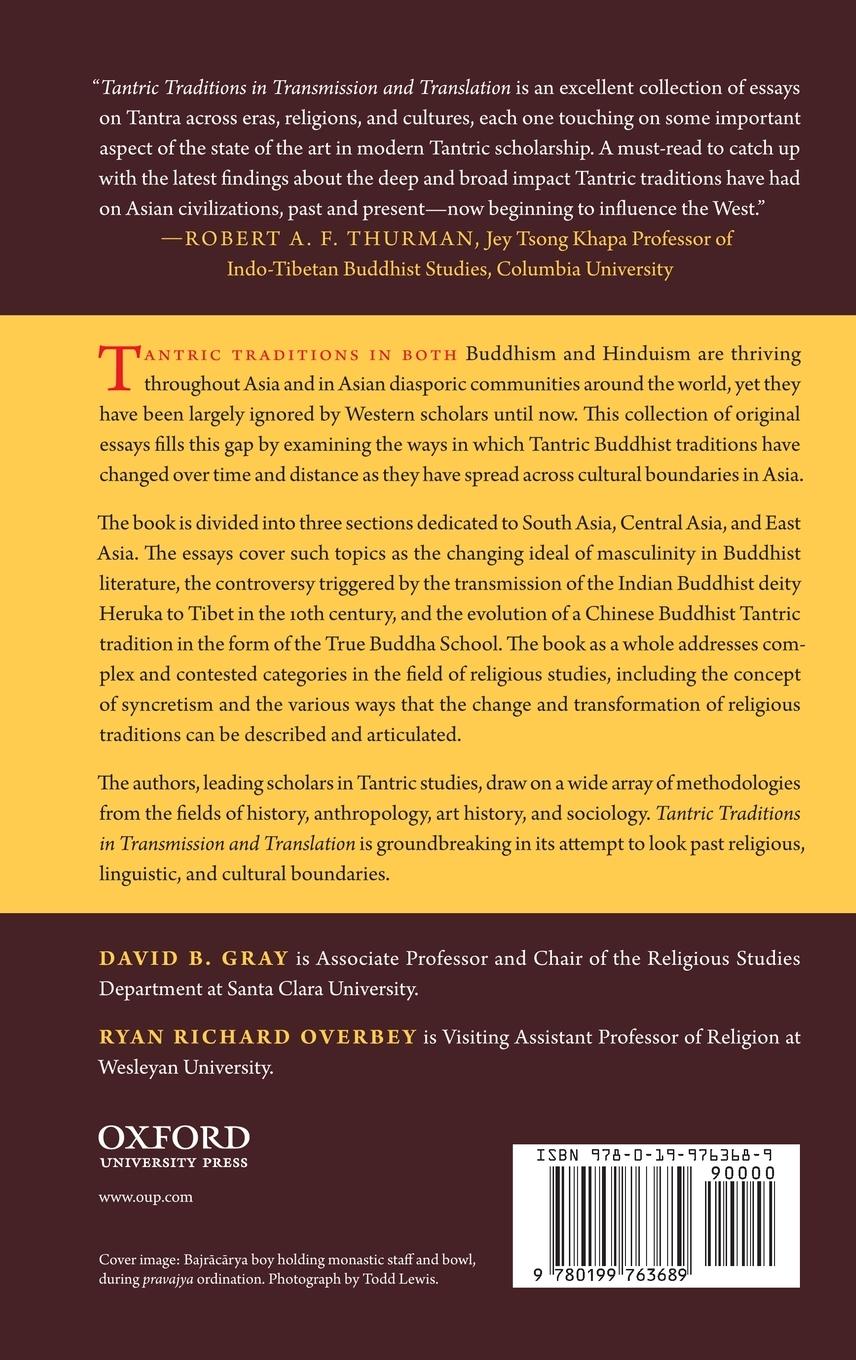 Rückseitencover Tantric Traditions in Transmission and Translation