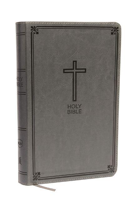 Vorderes Coverbild NKJV, Deluxe Gift Bible, Imitation Leather, Gray, Red Letter Edition