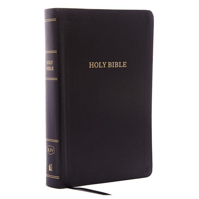 Vorderes Coverbild KJV Holy Bible: Personal Size Giant Print with 43,000 Cross References, Black Bonded Leather, Red Letter, Comfort Print (Thumb Indexed): King James Version