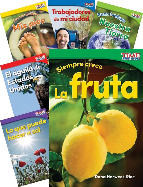 Vorderes Coverbild Time for Kids(r) Informational Text Grade K Spanish Readers Set 2 10-Book Set