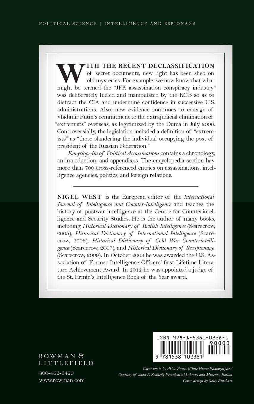 Rückseitencover Encyclopedia of Political Assassinations