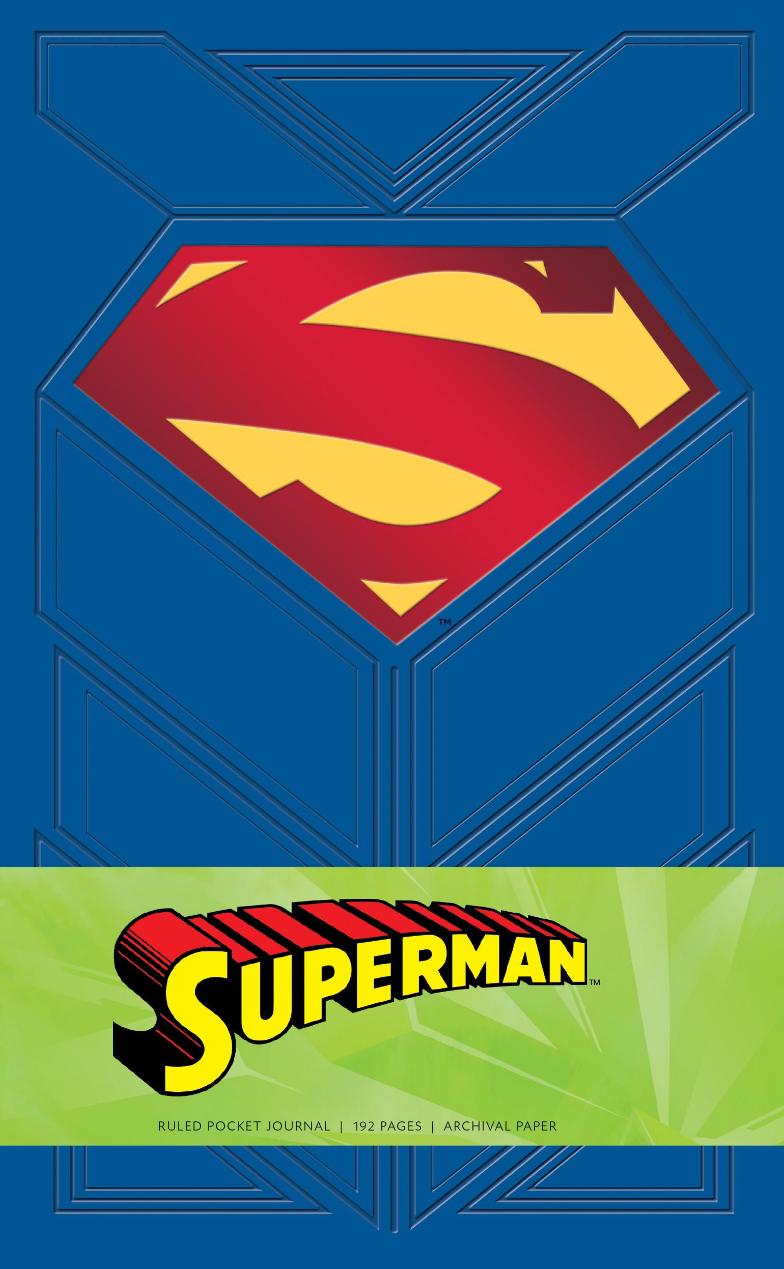 Vorderes Coverbild Superman Ruled Pocket Journal