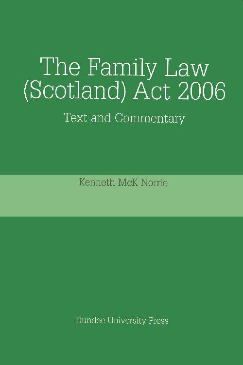 Vorderes Coverbild The Family Law (Scotland) ACT 2006