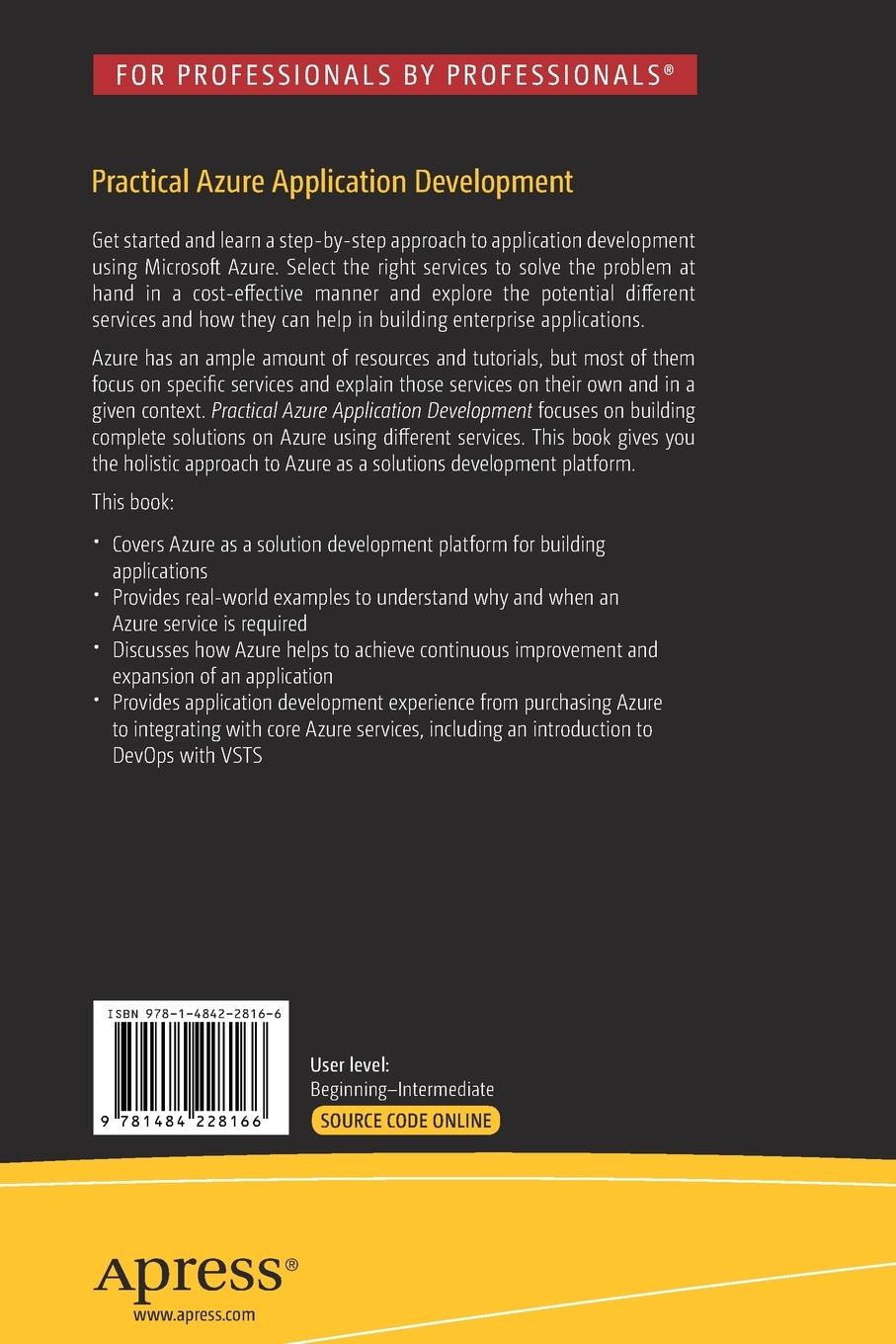 Rückseitencover Practical Azure Application Development