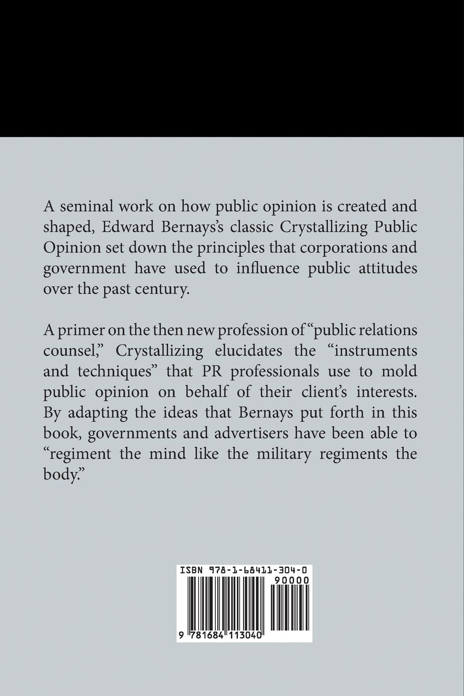 Rückseitencover Crystallizing Public Opinion