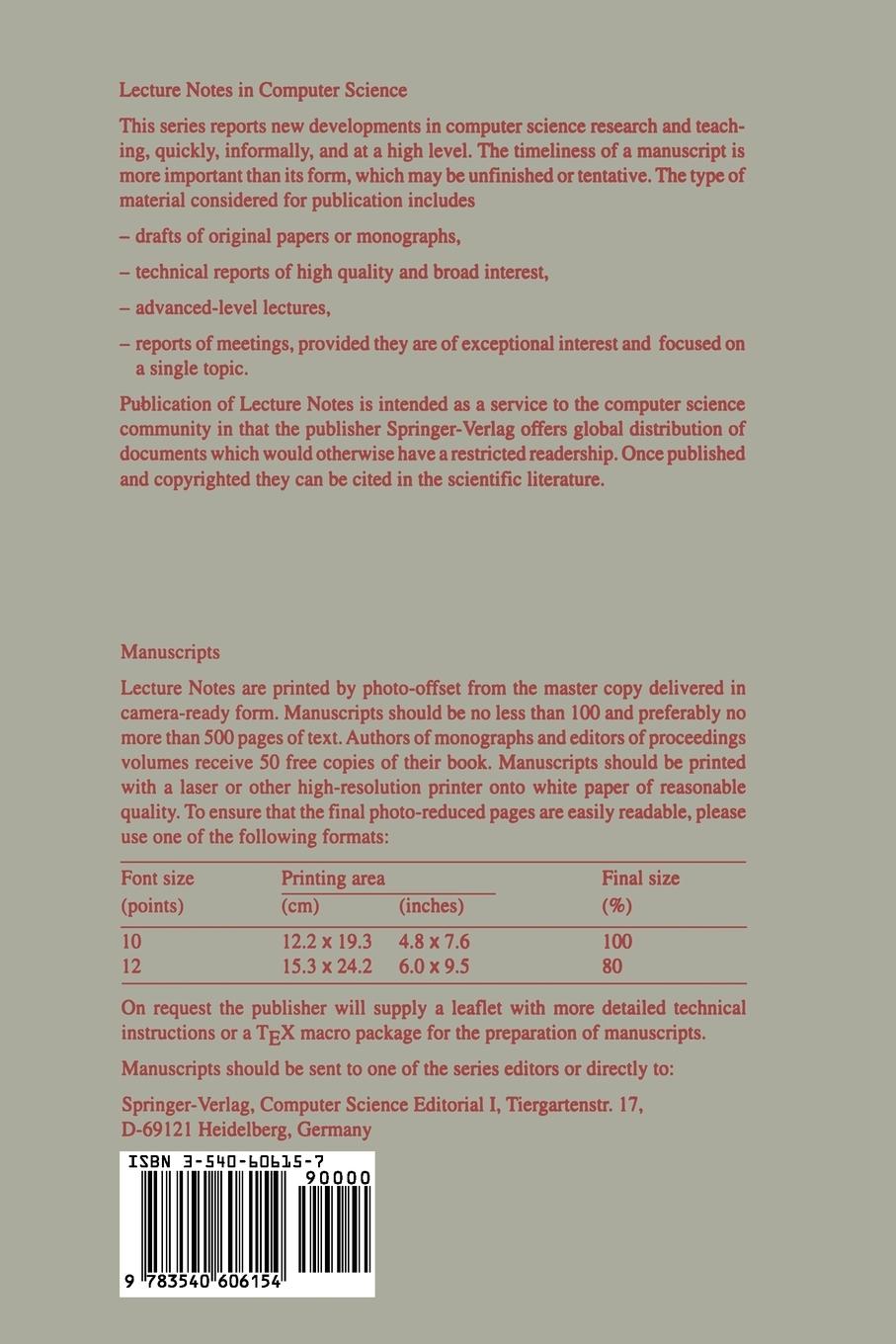 Rückseitencover Efficient Checking of Polynomials and Proofs and the Hardness of Approximation Problems
