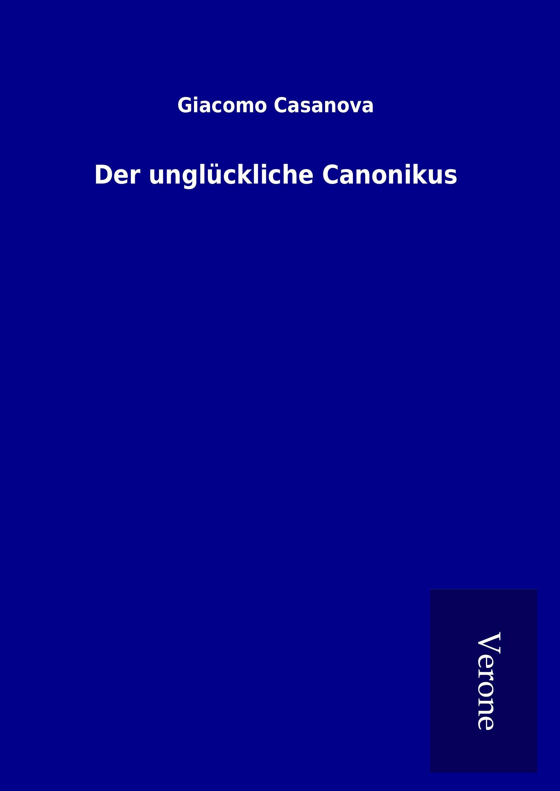 Vorderes Coverbild Der unglückliche Canonikus