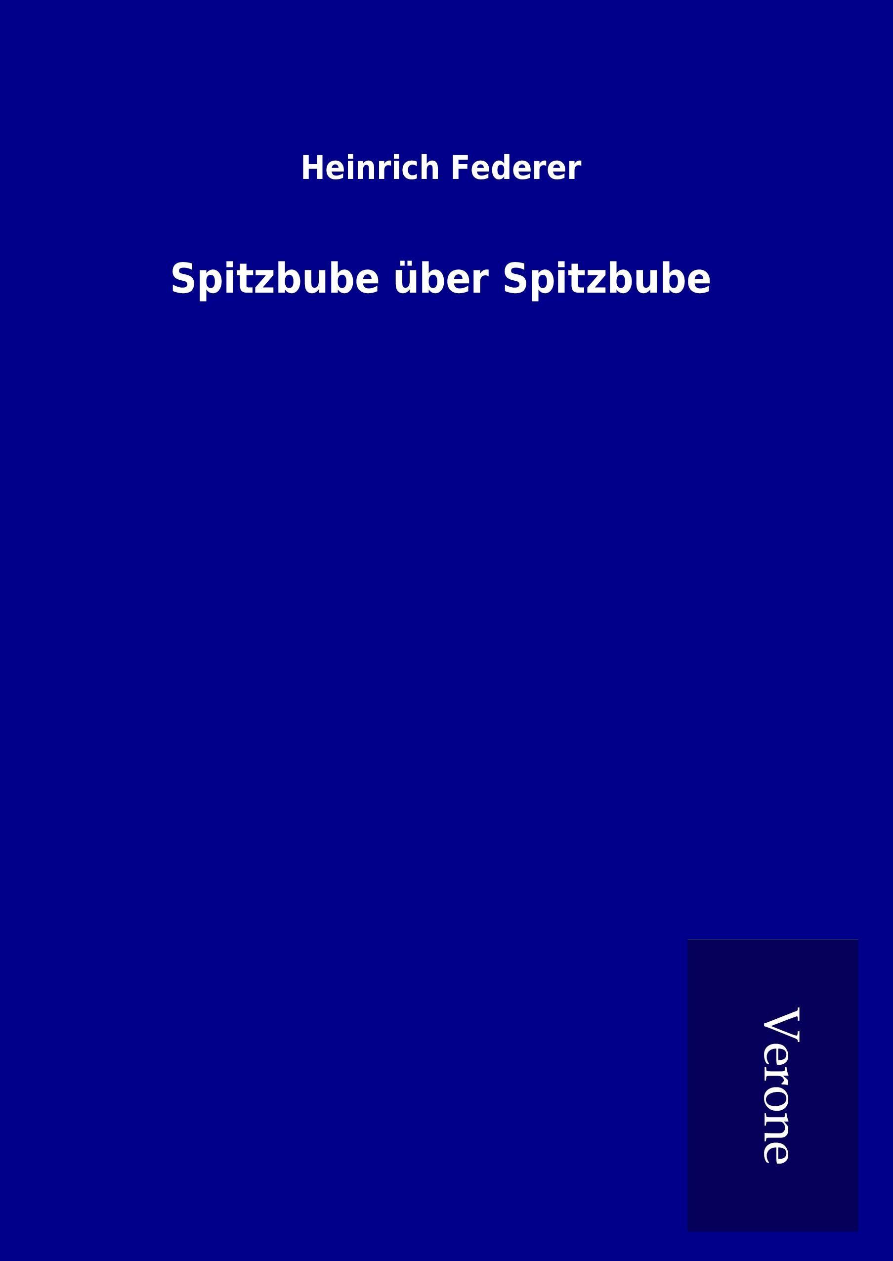 Vorderes Coverbild Spitzbube über Spitzbube