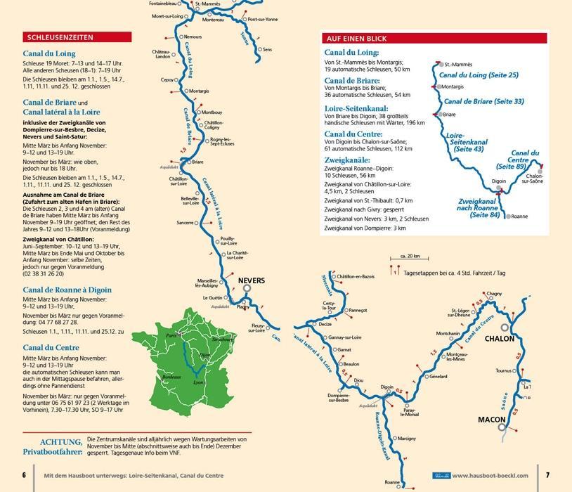 Beispielinhalt (Bild) Hausboot-Detailführer: Loire & Centre