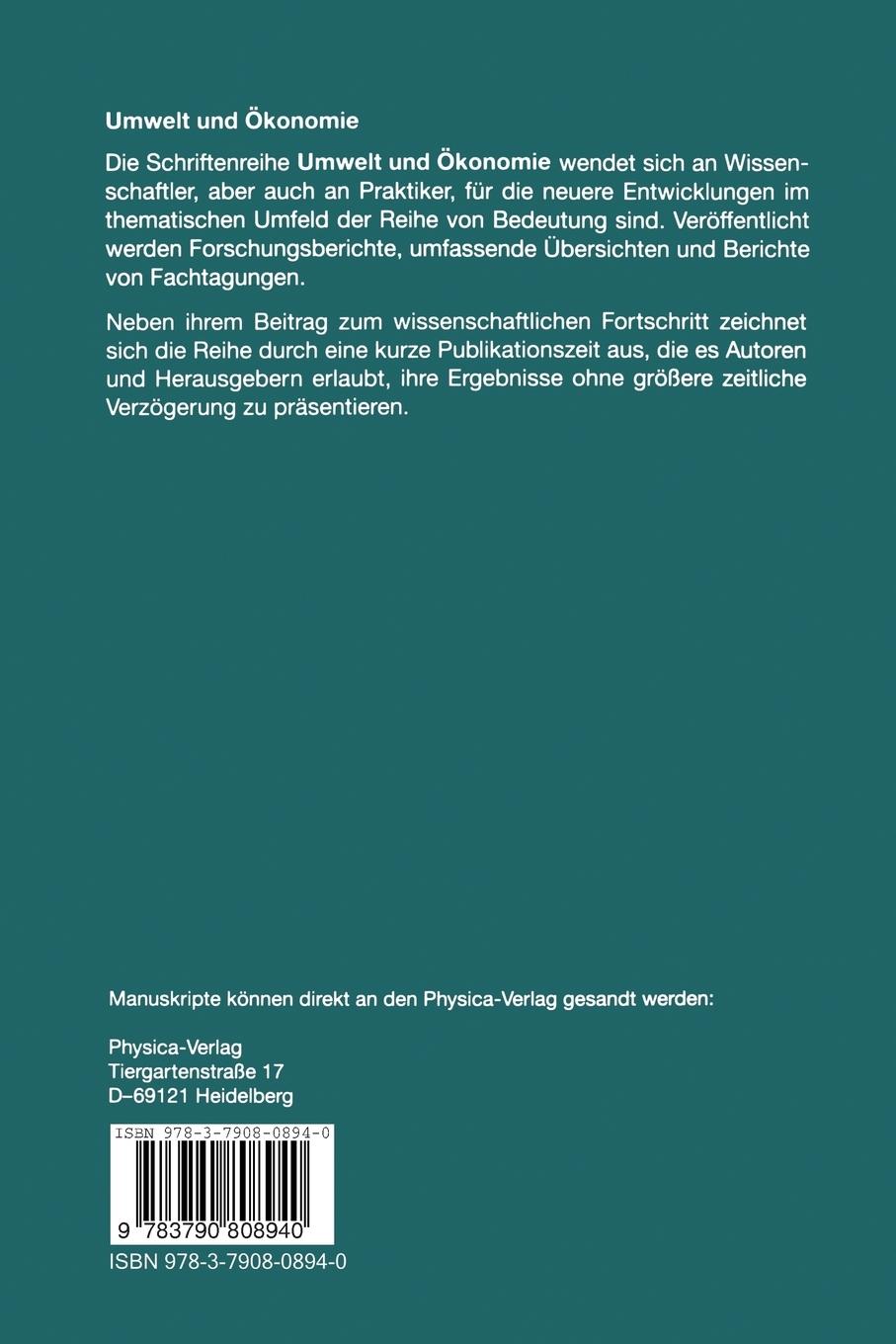 Rückseitencover Informationsinstrumente und -systeme im betrieblichen Umweltschutz