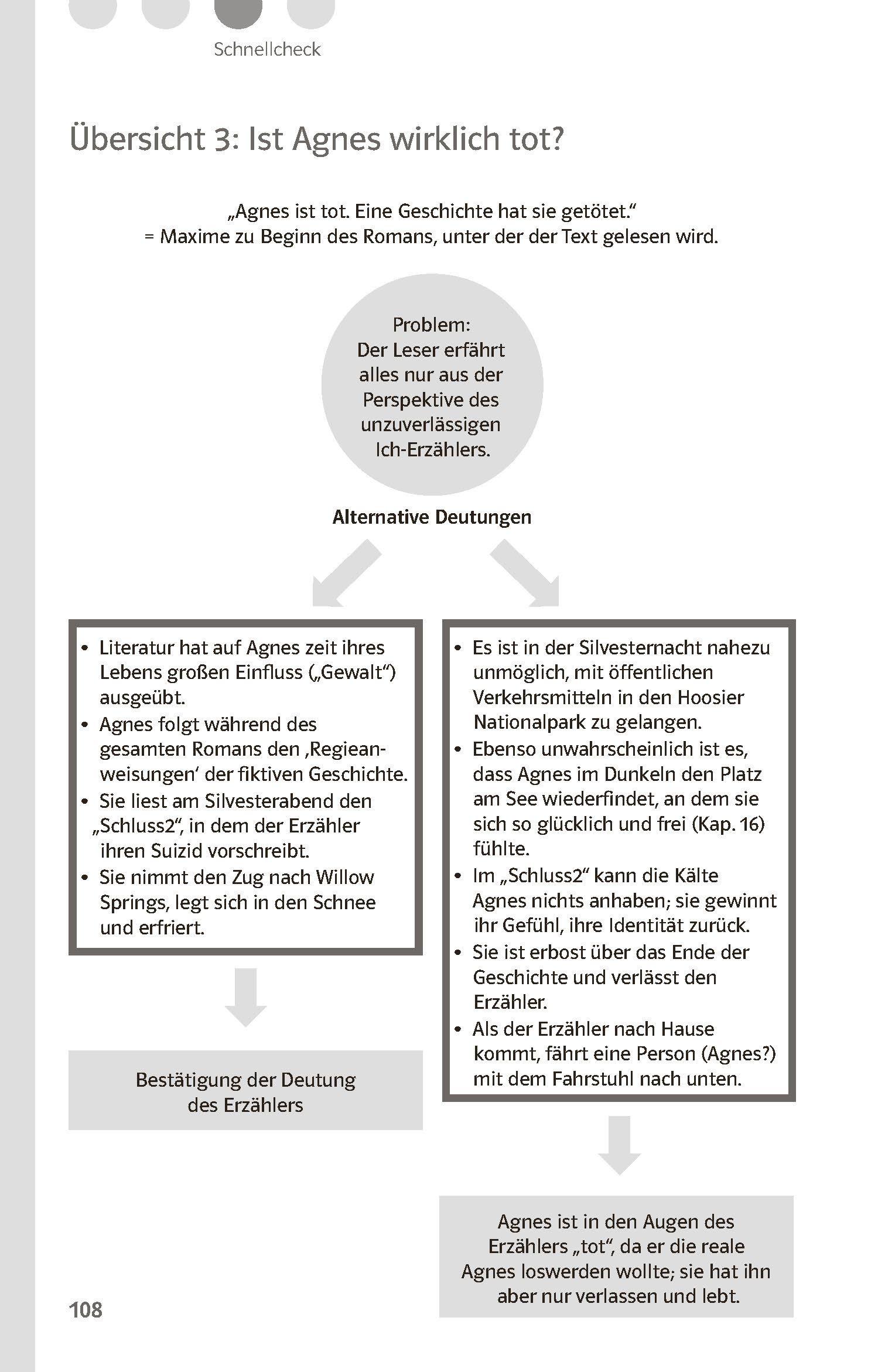 Beispielinhalt (Bild) Lektürehilfen Peter Stamm "Agnes"
