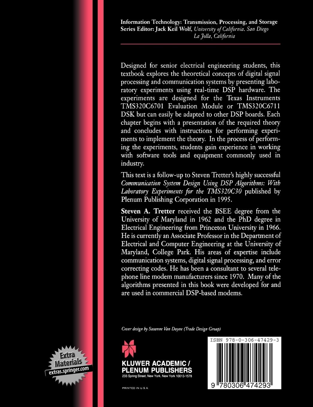 Rückseitencover Communication System Design Using DSP Algorithms