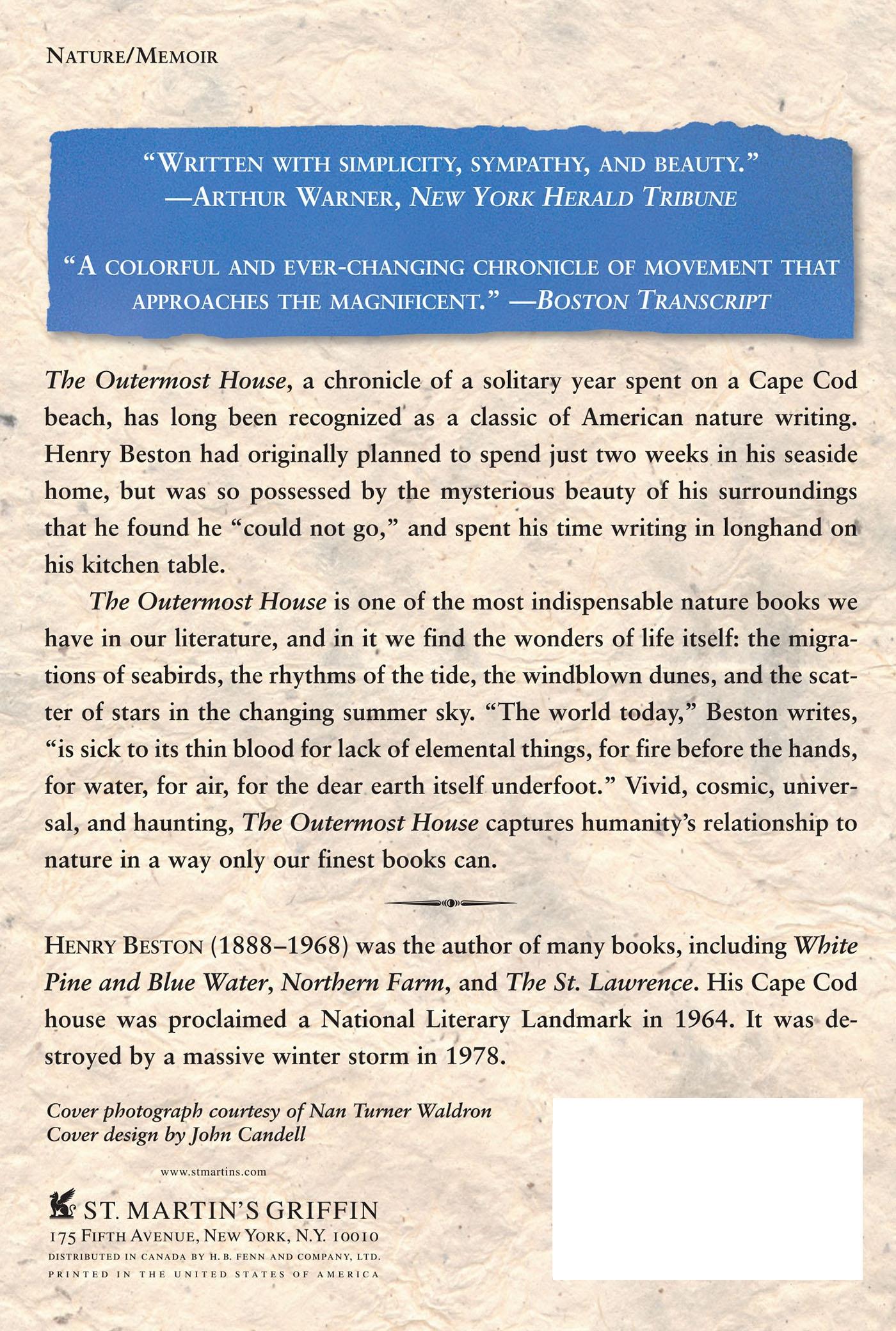 Rückseitencover The Outermost House