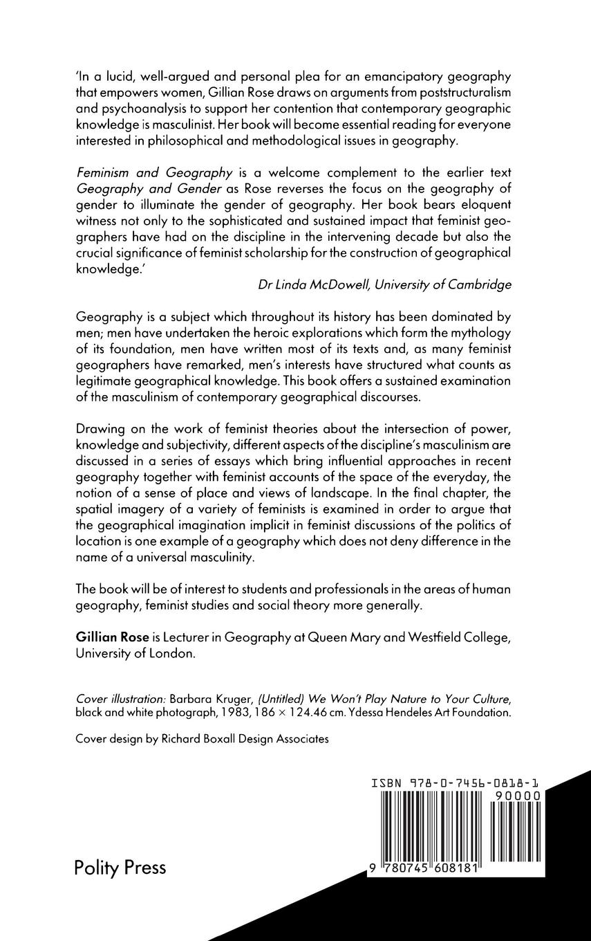 Rückseitencover Feminism and Geography