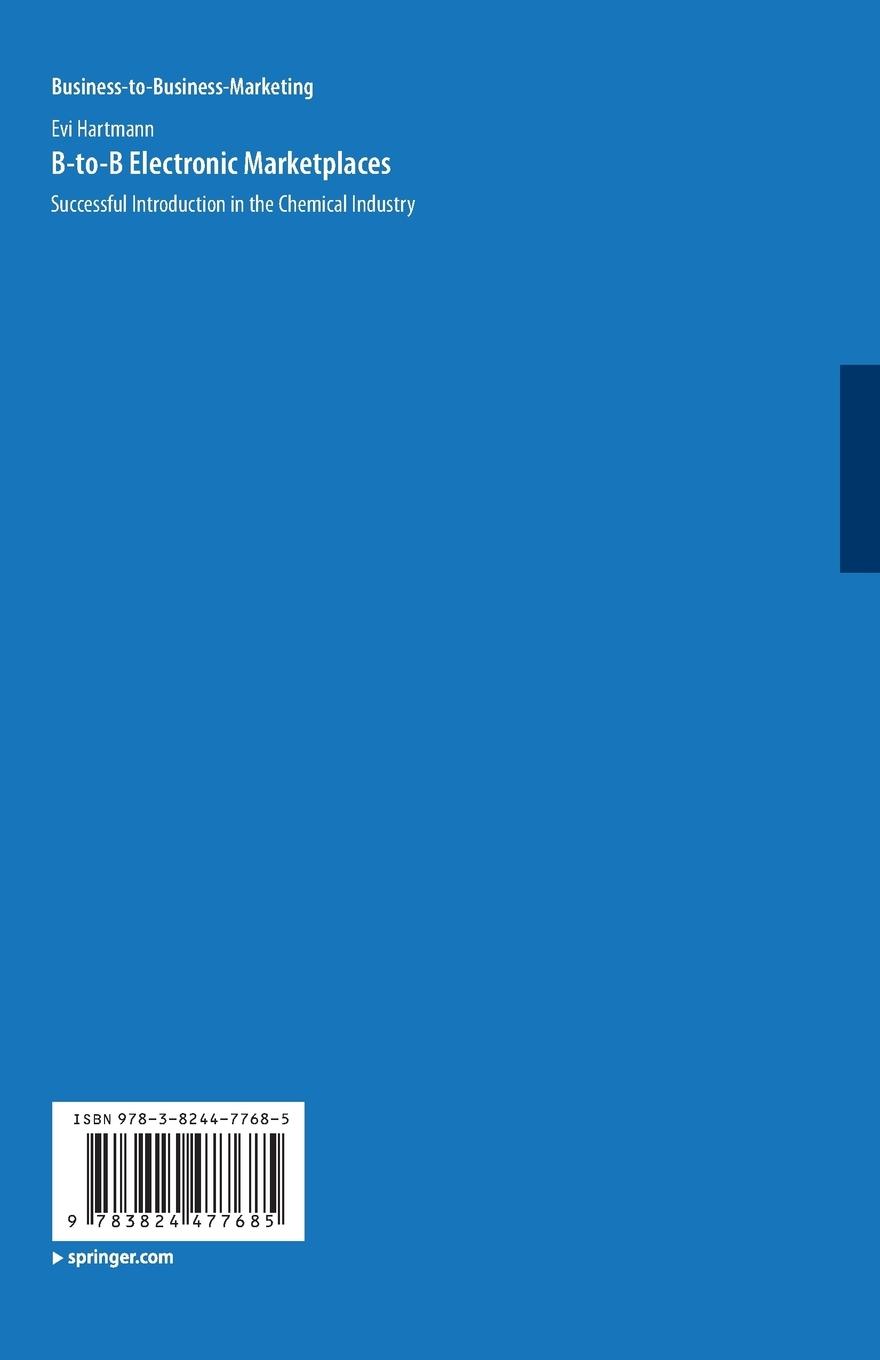 Rückseitencover B-to-B Electronic Marketplaces