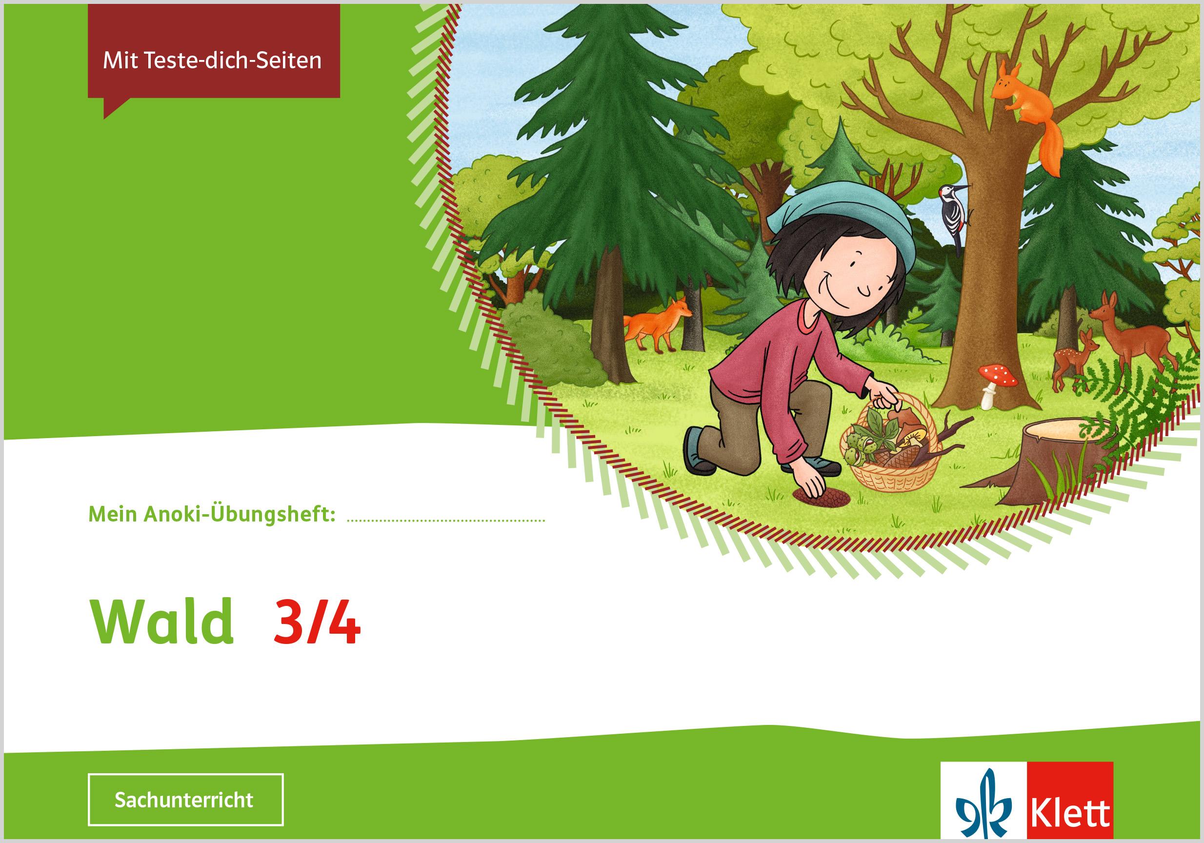 Vorderes Coverbild Mein Anoki-Übungsheft. Wald. Arbeitsheft Klasse 3/4