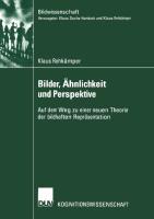 Vorderes Coverbild Bilder, Ähnlichkeit und Perspektive