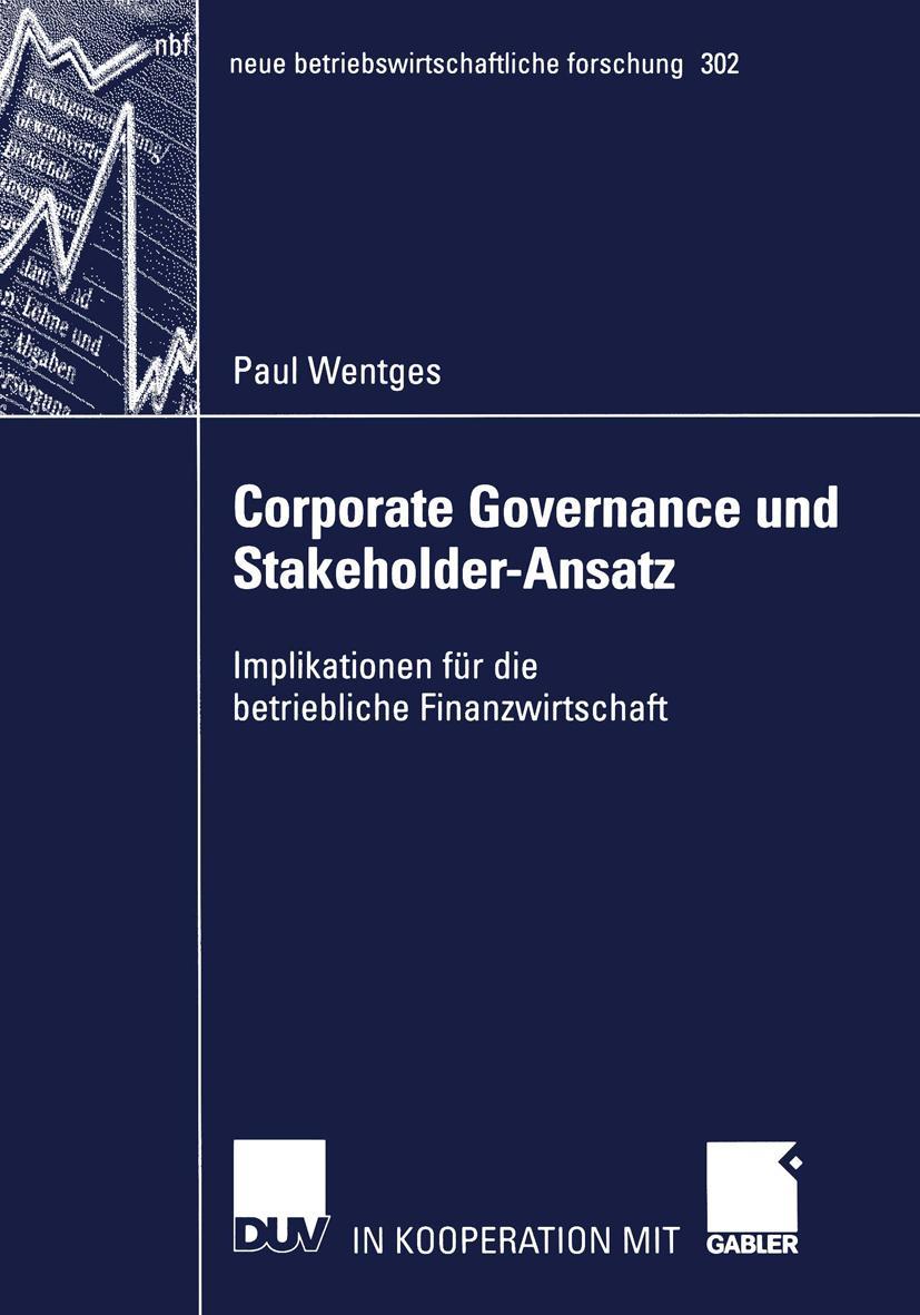 Vorderes Coverbild Corporate Governance und Stakeholder-Ansatz