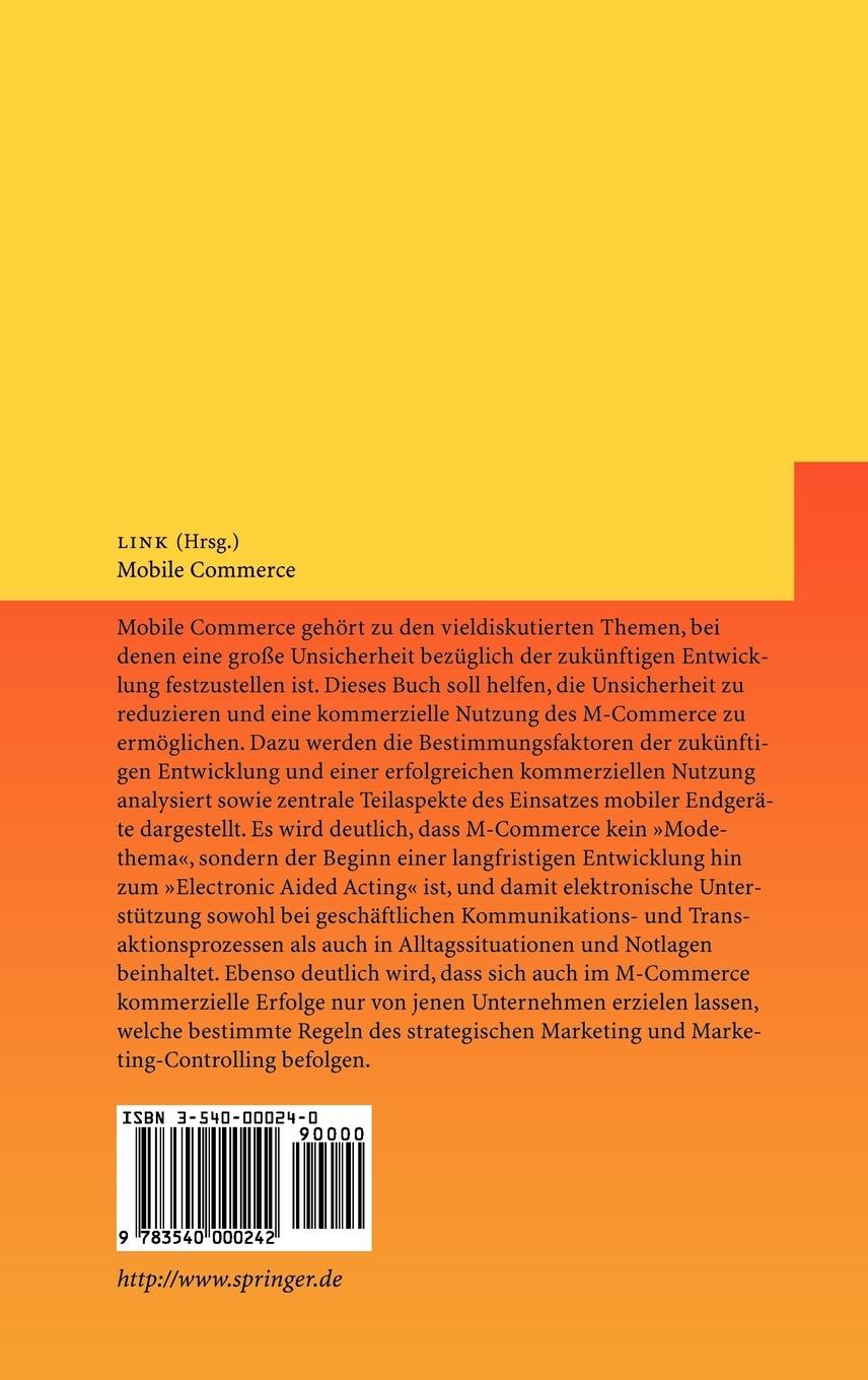 Rückseitencover Mobile Commerce