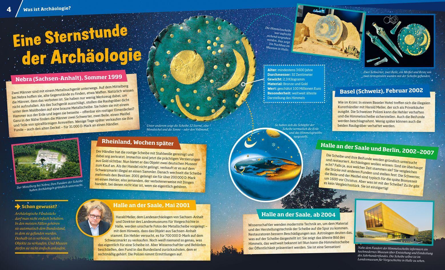 Beispielinhalt (Bild) WAS IST WAS Band 141 Archäologie. Schätze der Vergangenheit