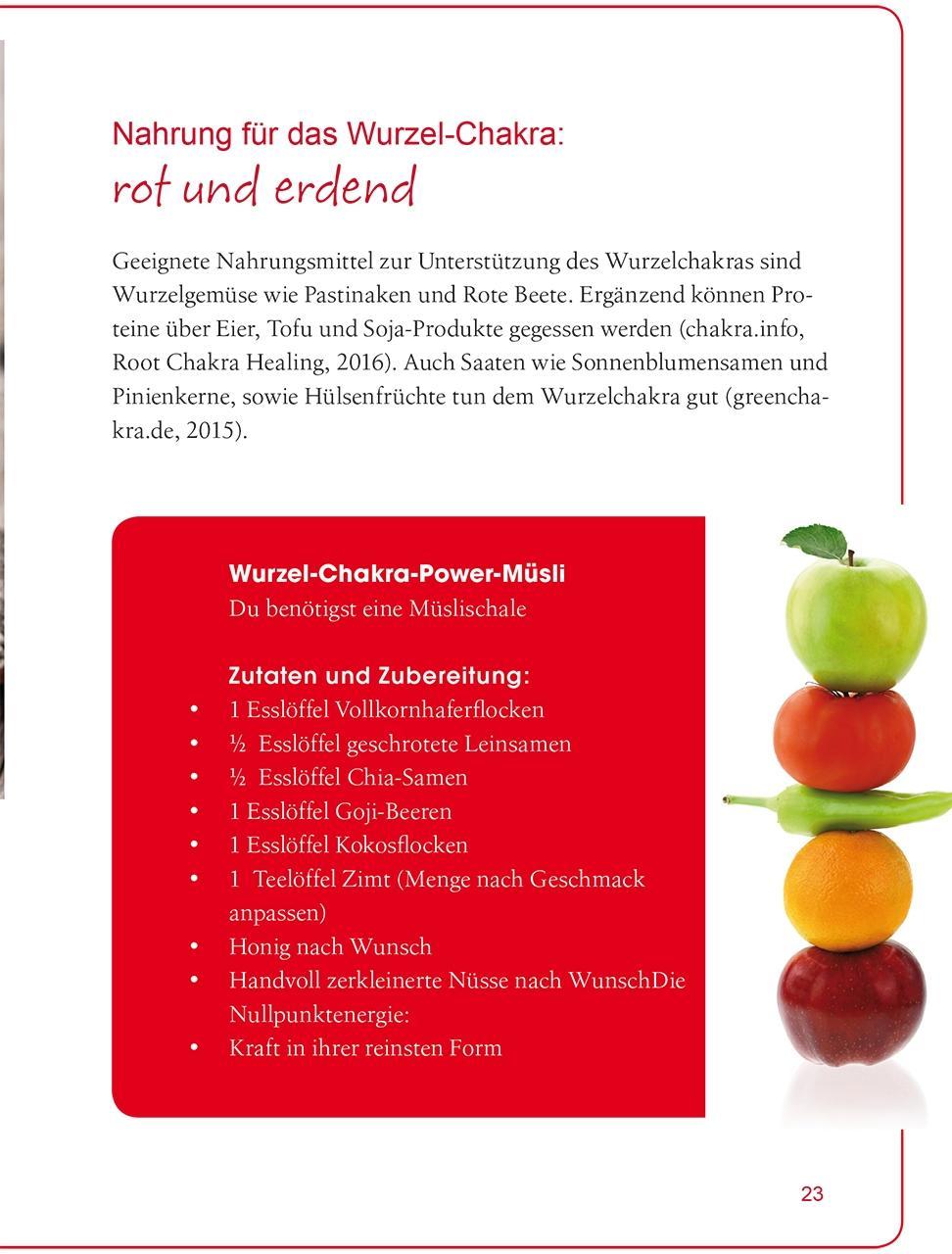Beispielinhalt (Bild) Chakra-Food