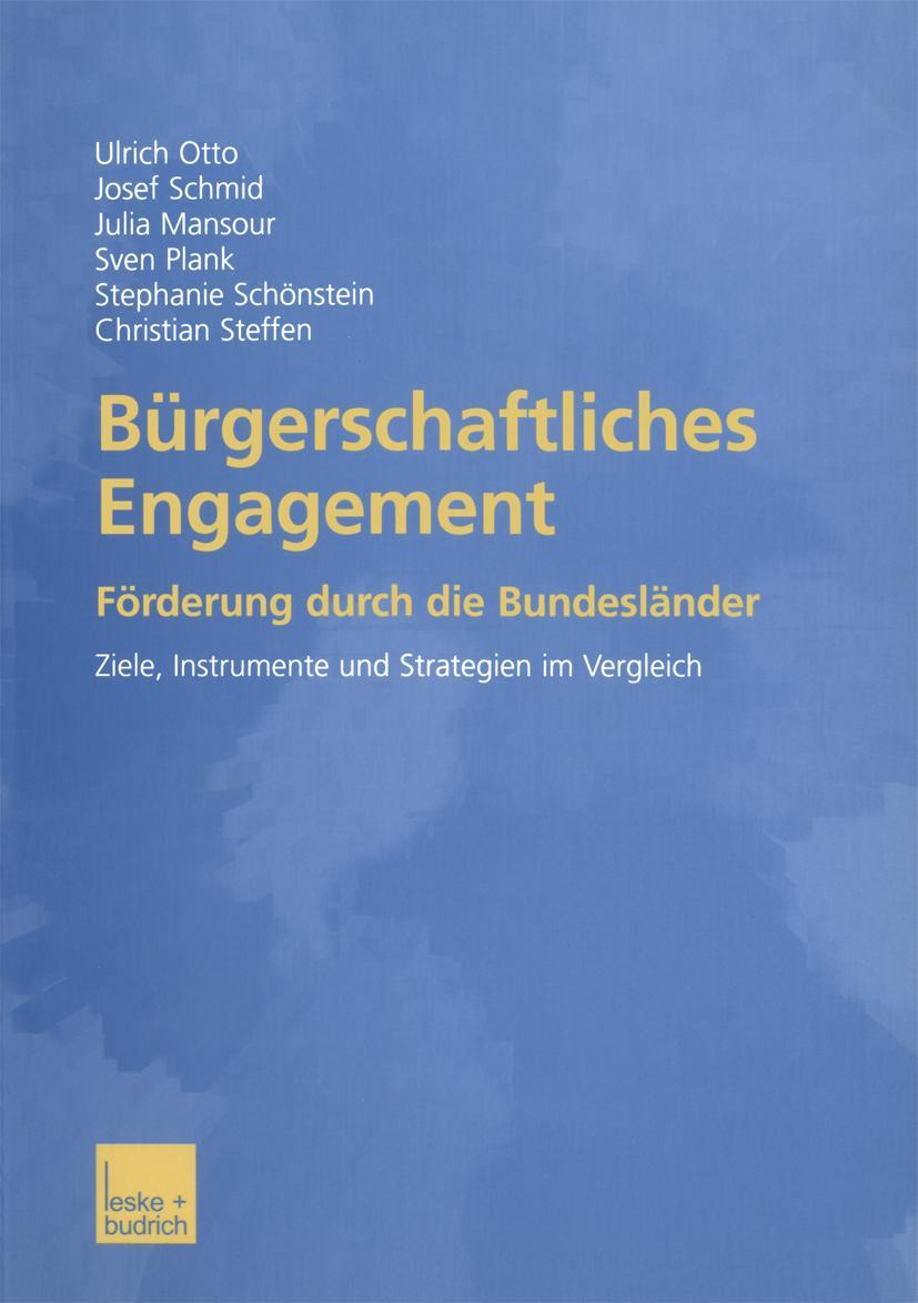 Vorderes Coverbild Bürgerschaftliches Engagement