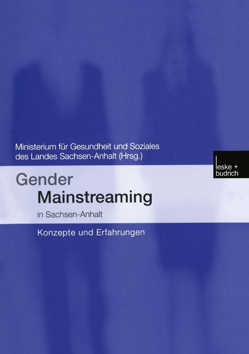 Vorderes Coverbild Gender Mainstreaming in Sachsen-Anhalt
