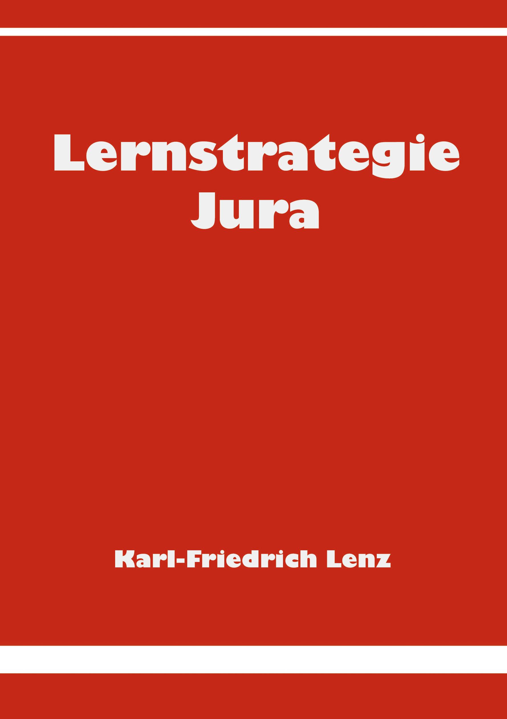 Vorderes Coverbild Lernstrategie Jura