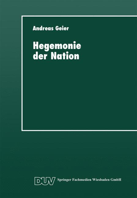 Vorderes Coverbild Hegemonie der Nation