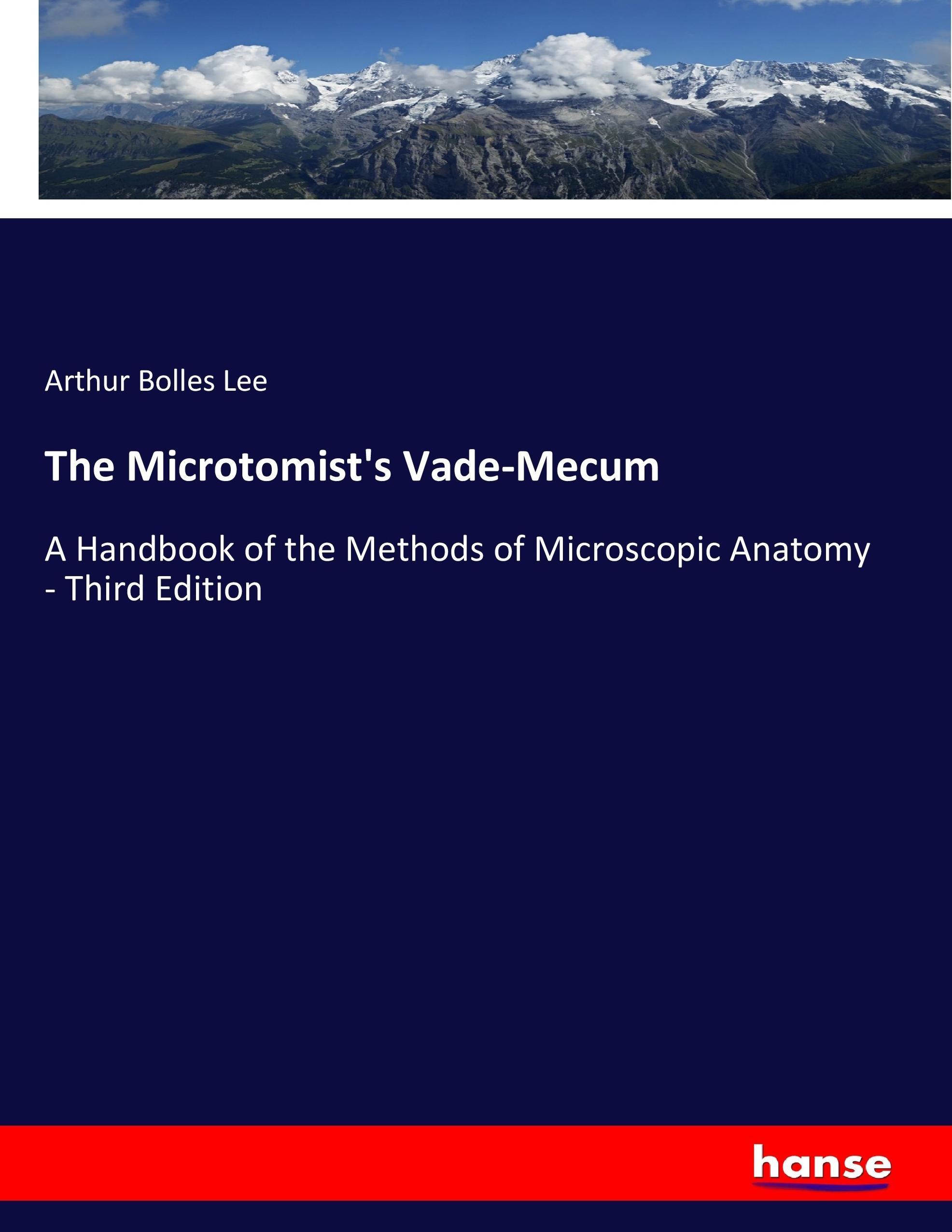 Vorderes Coverbild The Microtomist's Vade-Mecum