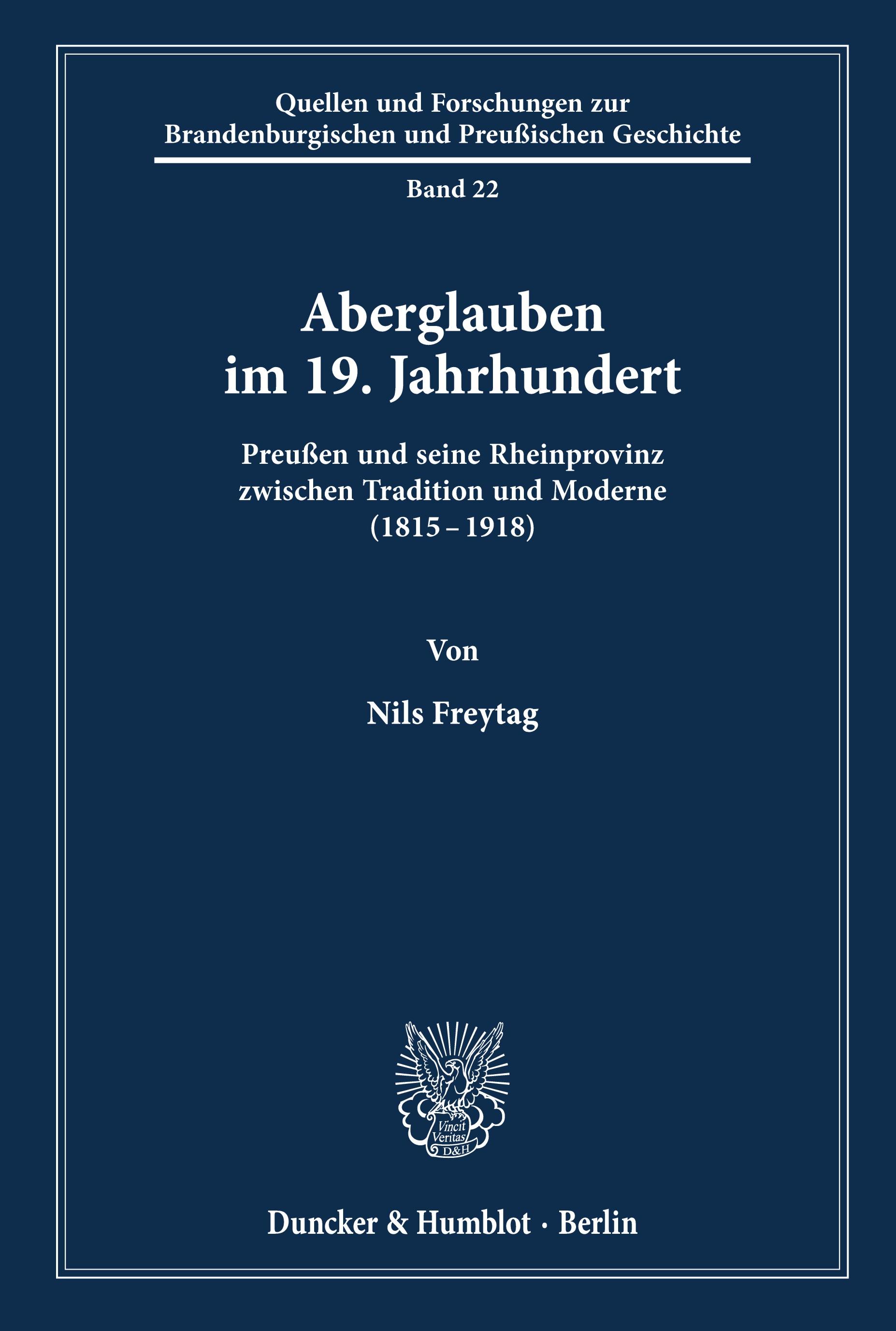 Vorderes Coverbild Aberglauben im 19. Jahrhundert.