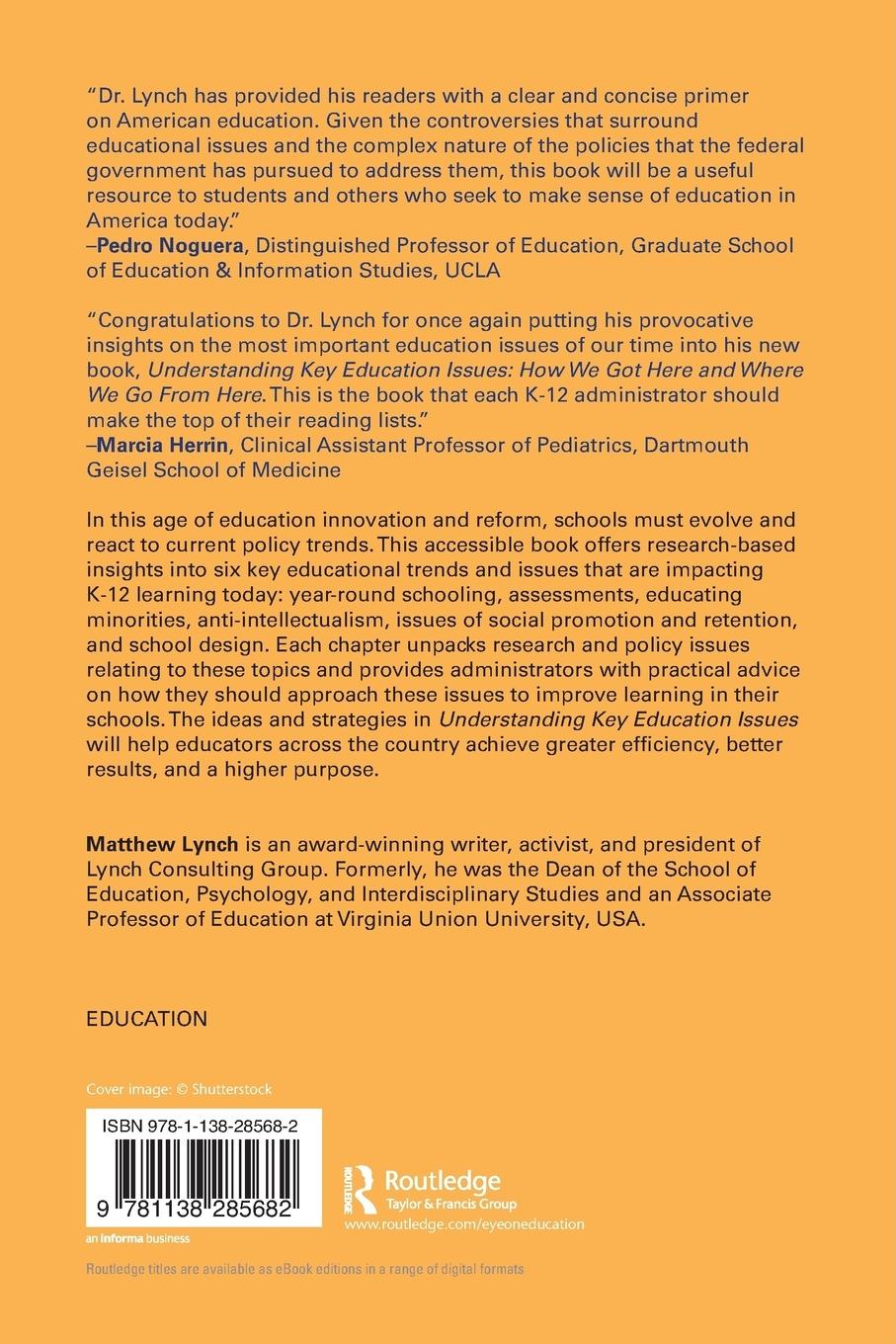 Rückseitencover Understanding Key Education Issues