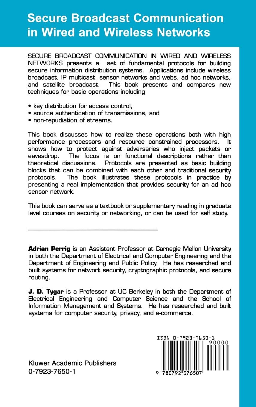 Rückseitencover Secure Broadcast Communication