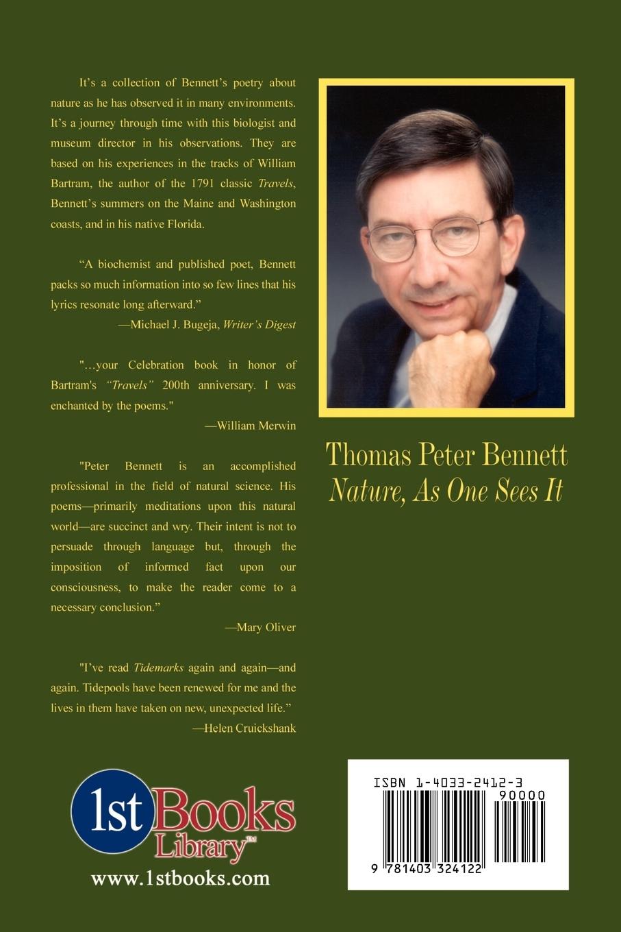 Rückseitencover Nature, As One Sees It