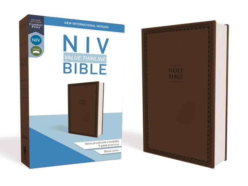 Vorderes Coverbild NIV, Value Thinline Bible, Imitation Leather, Brown