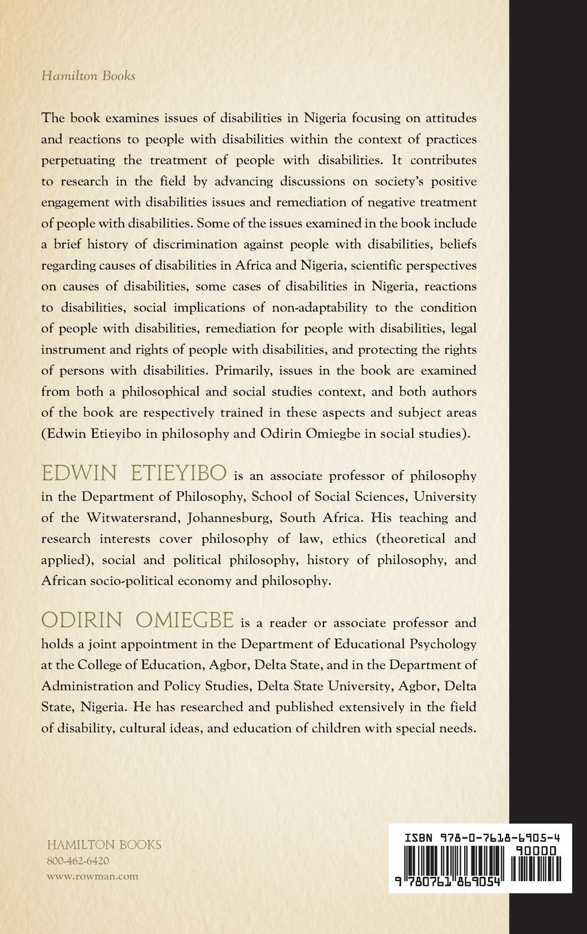 Rückseitencover Disabilities in Nigeria
