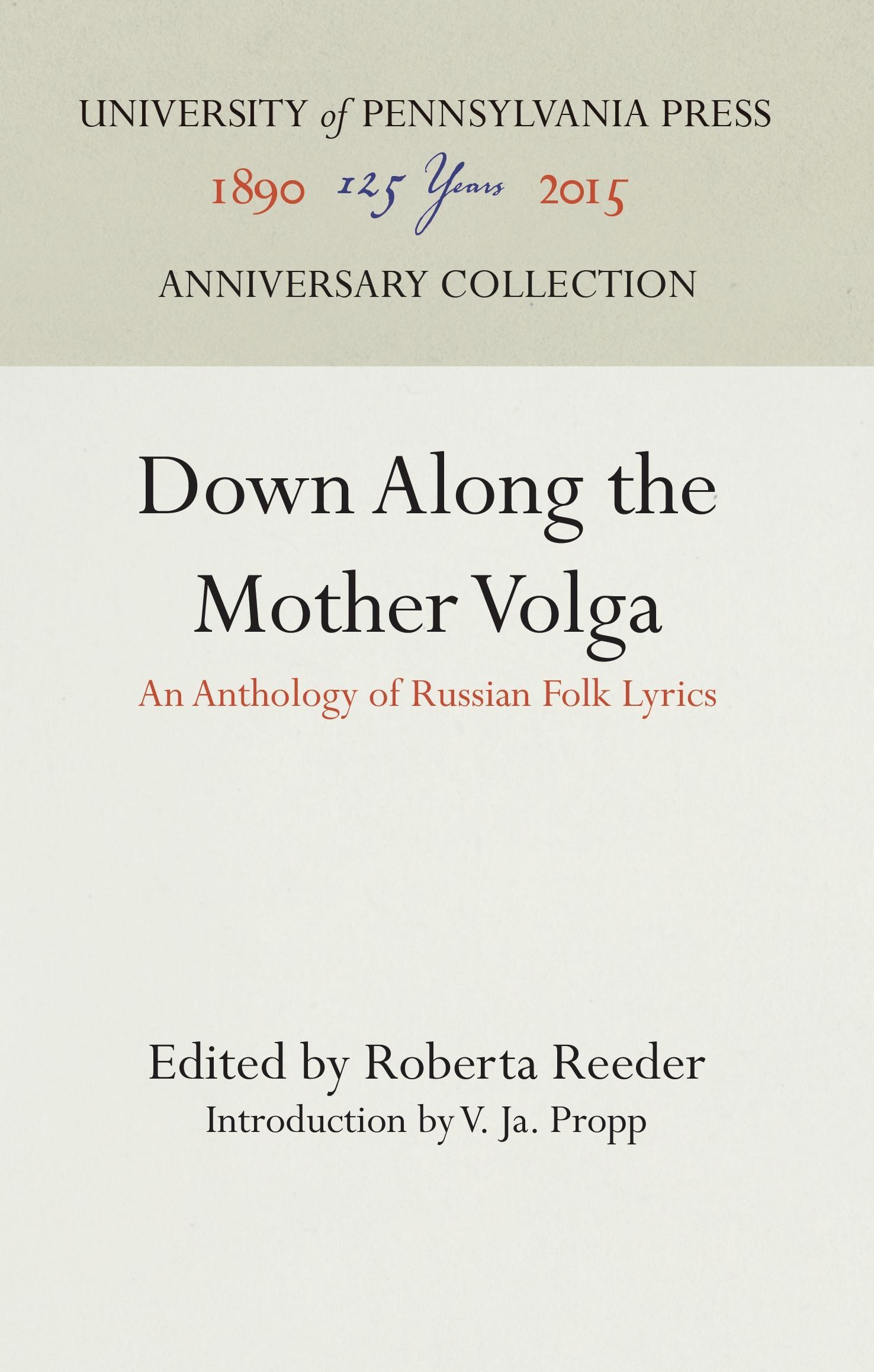 Vorderes Coverbild Down Along the Mother Volga