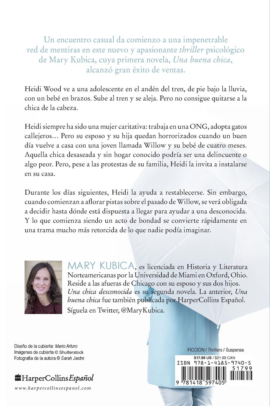 Rückseitencover chica desconocida