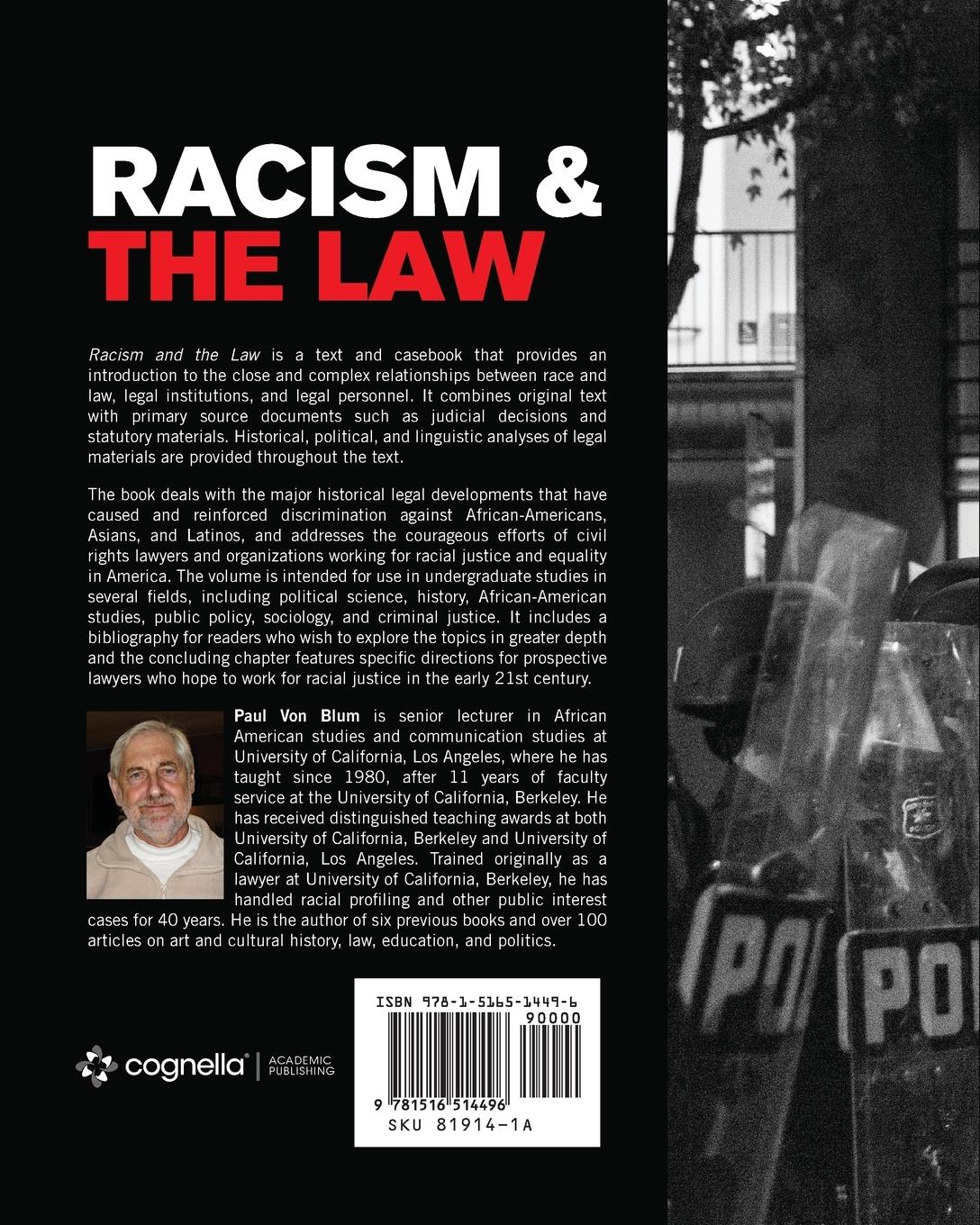 Rückseitencover Racism and the Law