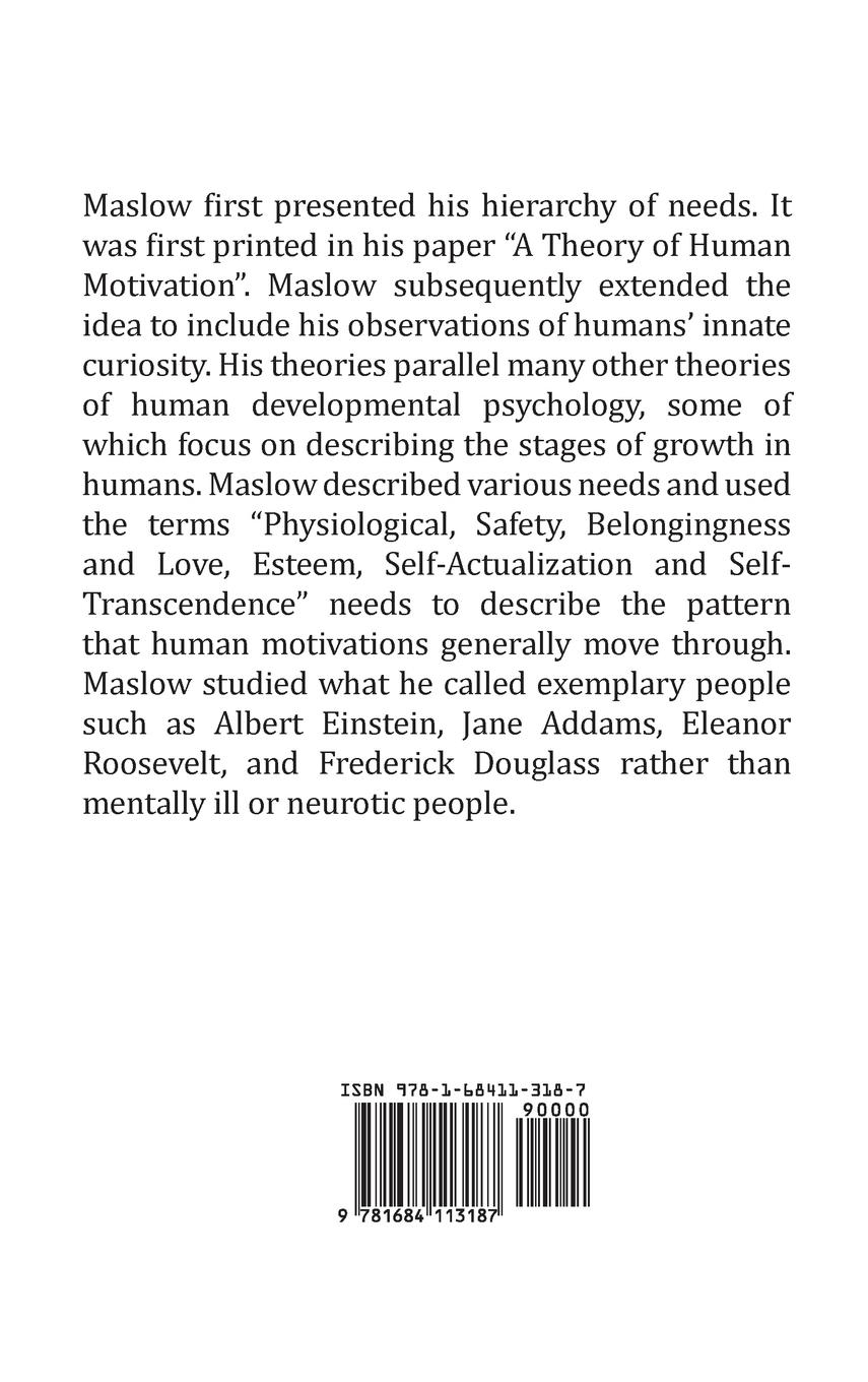 Rückseitencover A Theory of Human Motivation