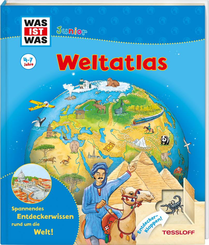 Vorderes Coverbild WAS IST WAS Junior Weltatlas für Kinder