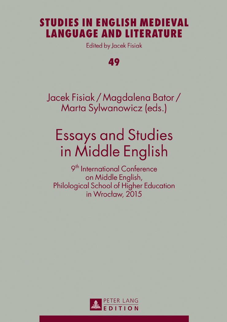Vorderes Coverbild Essays and Studies in Middle English