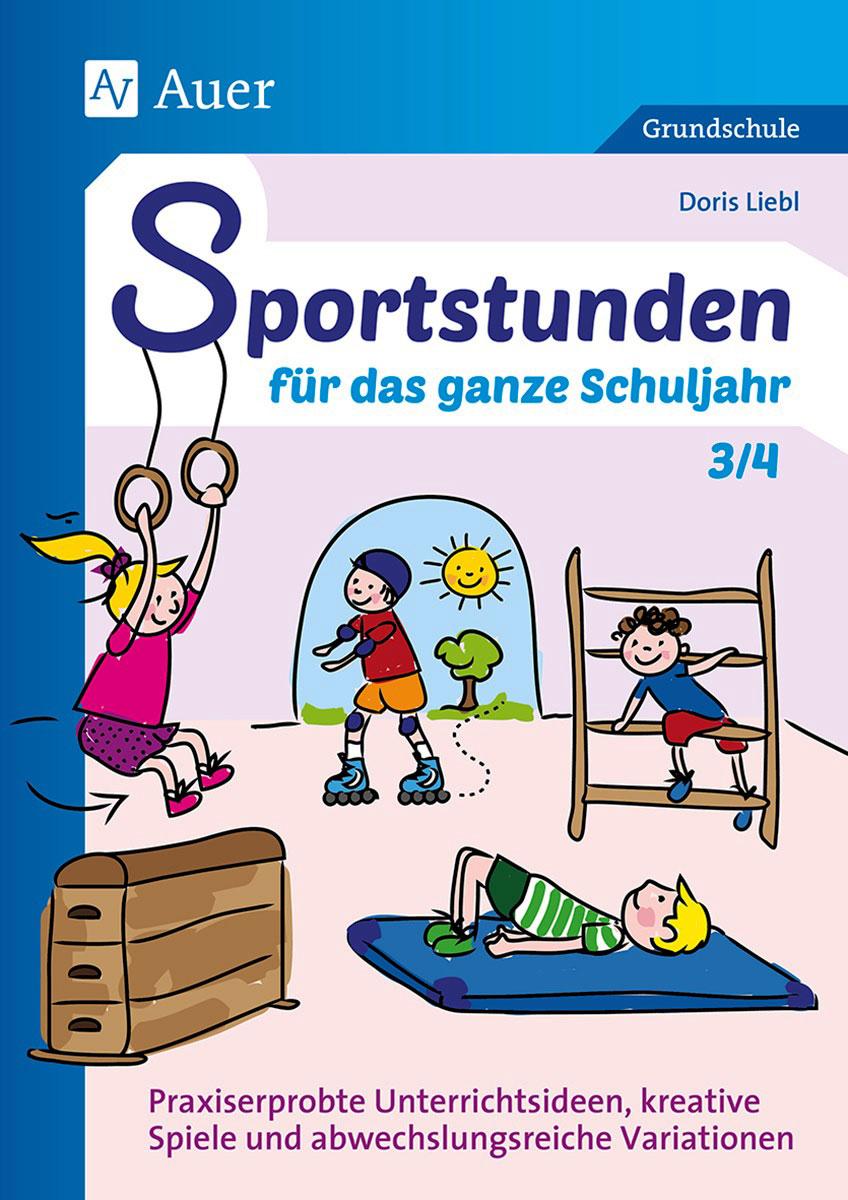 Vorderes Coverbild Sportstunden für das ganze Schuljahr 3/4