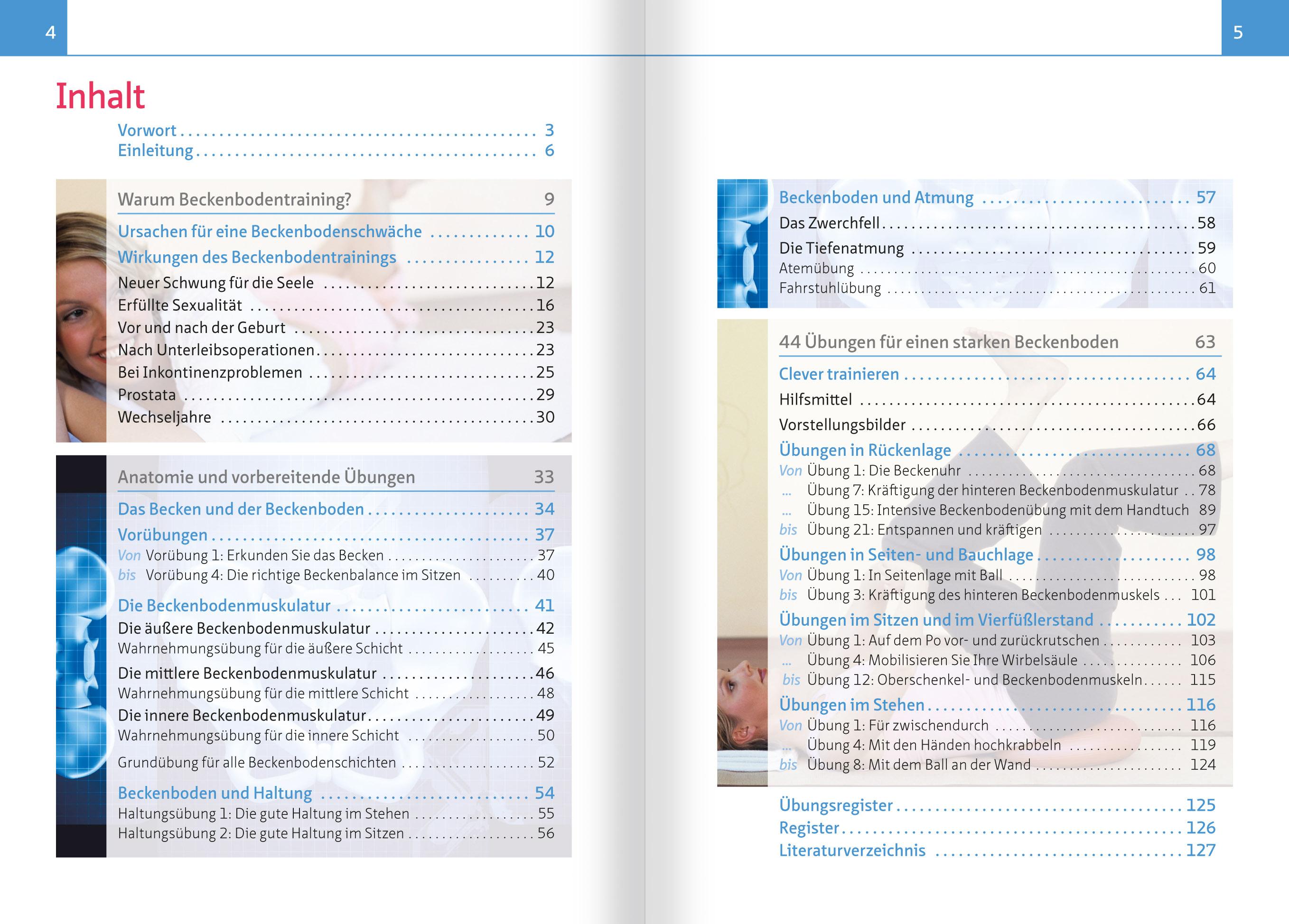 Beispielinhalt (Bild) Energiequelle Beckenboden. Kompakt-Ratgeber