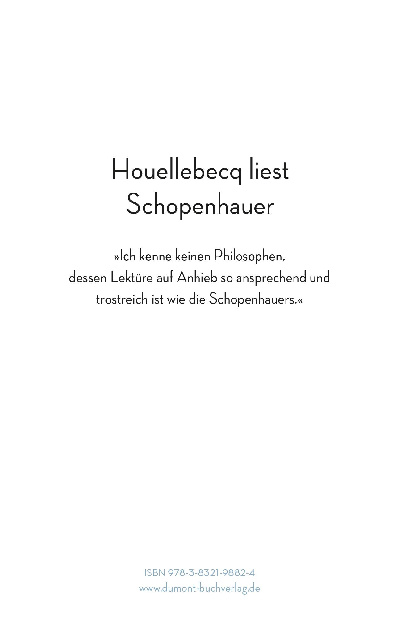 Rückseitencover In Schopenhauers Gegenwart