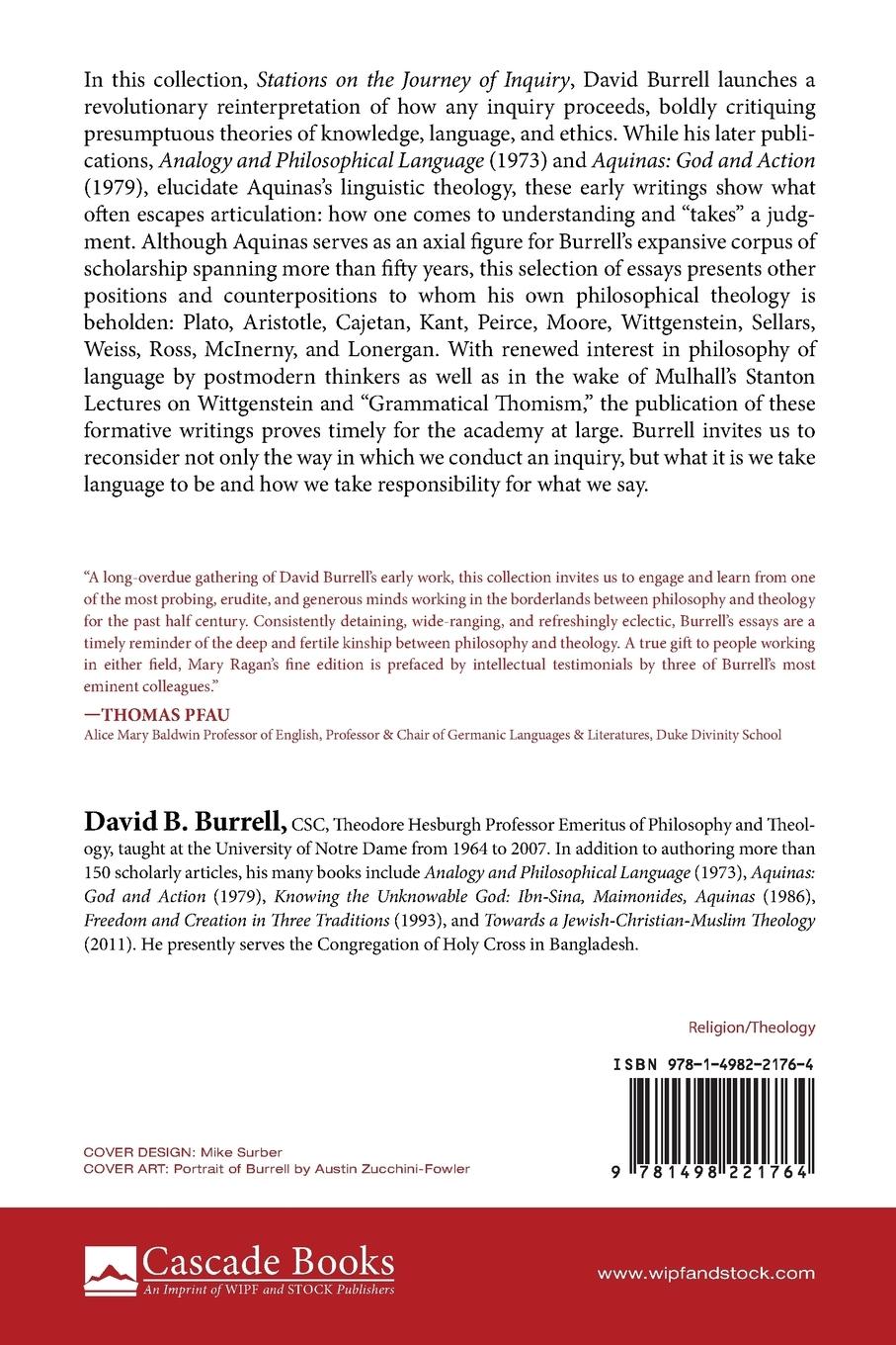 Rückseitencover Stations on the Journey of Inquiry