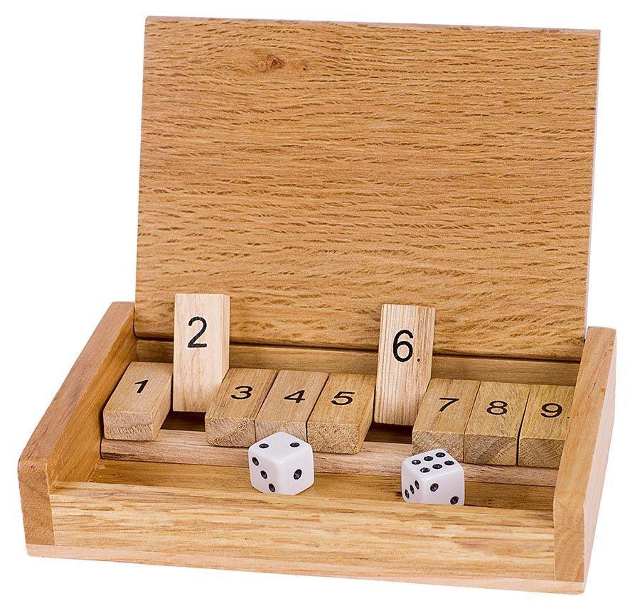 Vorderes Coverbild Würfelspiel Shut the box