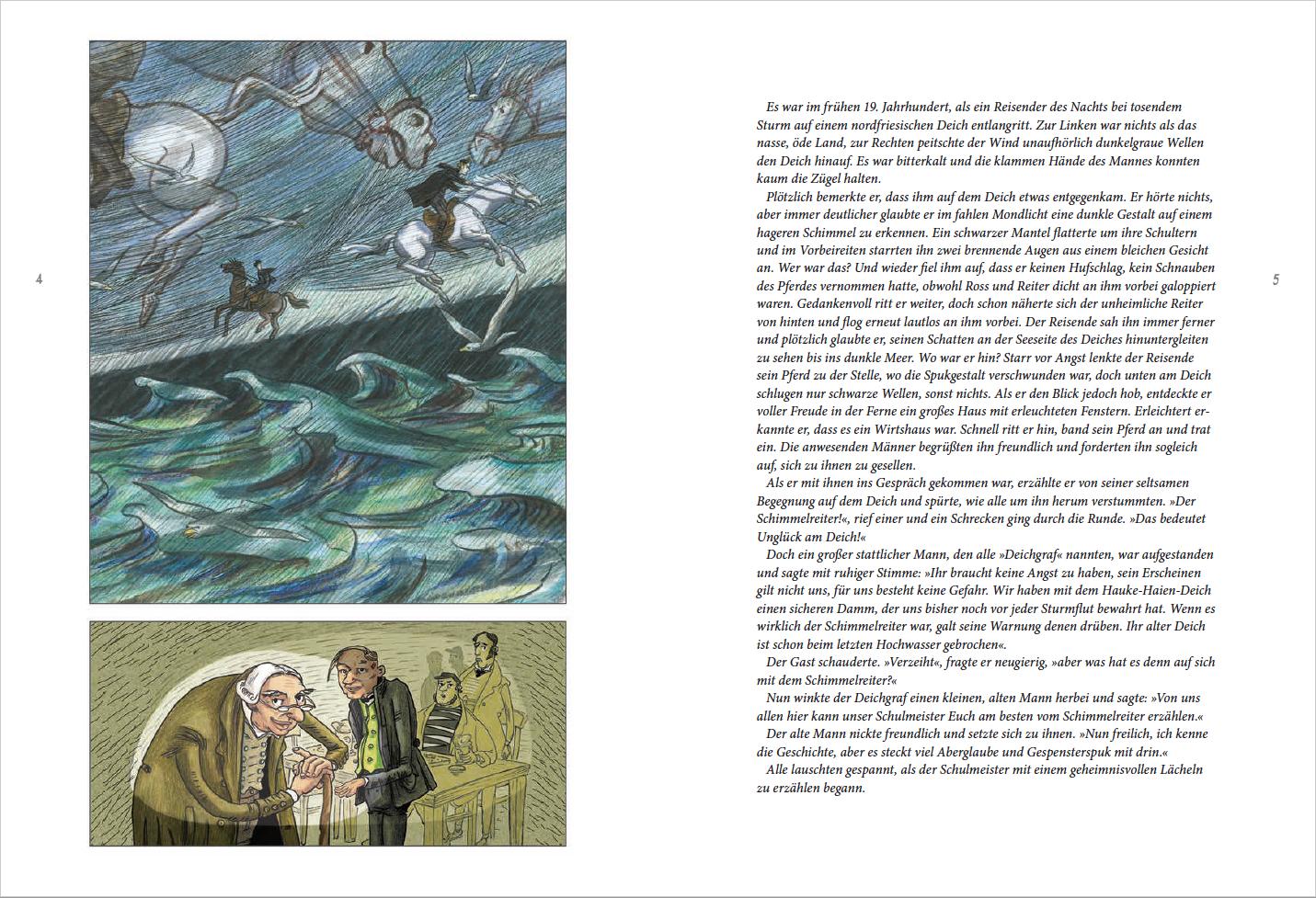 Beispielinhalt (Bild) Der Schimmelreiter