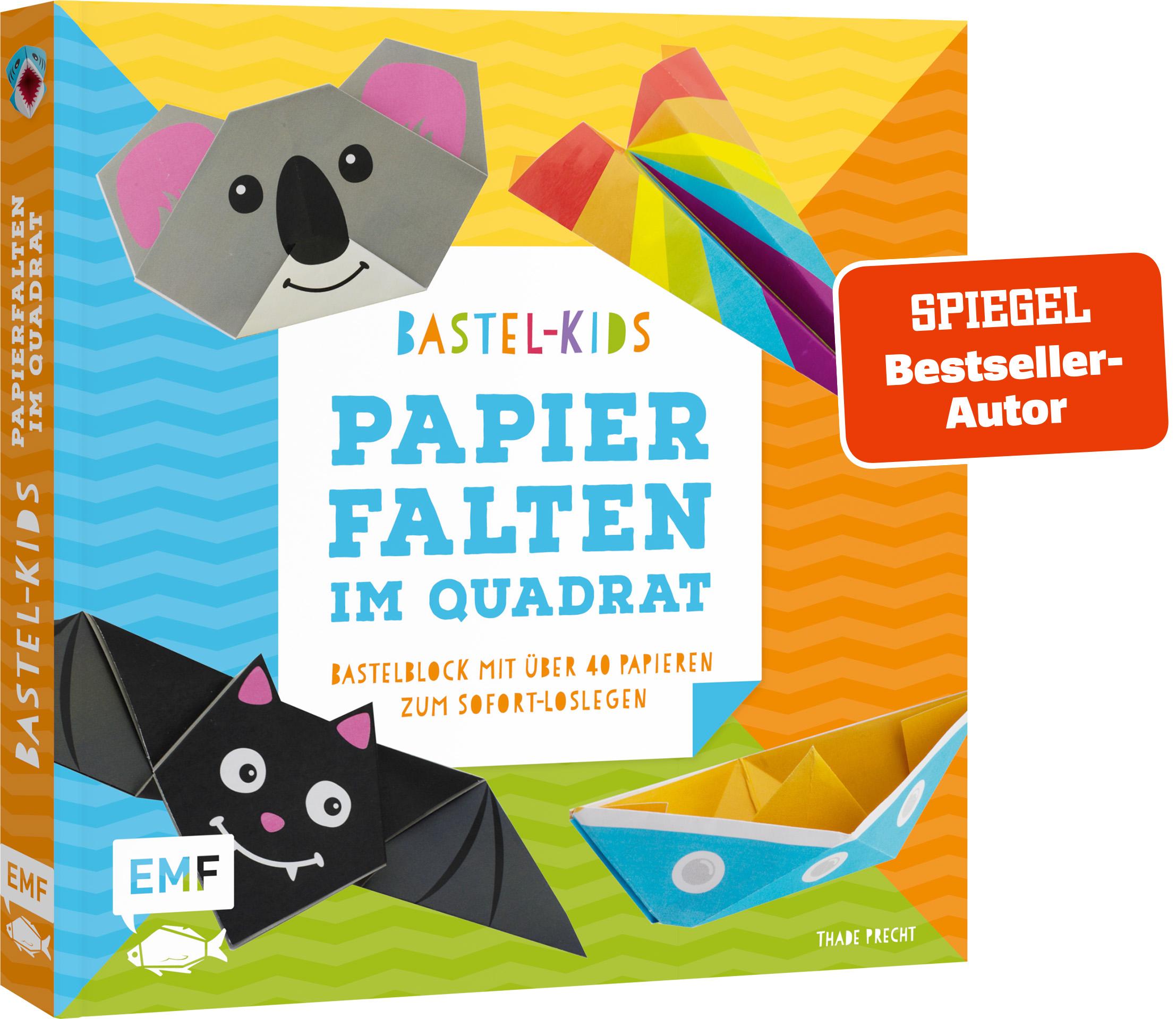 Vorderes Coverbild Bastel-Kids - Papierfalten im Quadrat